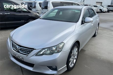Silver 2010 Toyota Mark X Sedan PREMIUM L