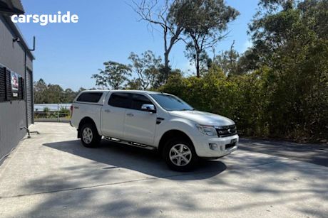 White 2014 Ford Ranger Ute Tray XLT 4X4
