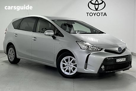 Silver 2018 Toyota Prius V Wagon Hybrid