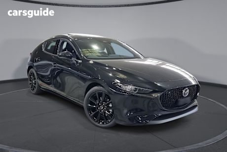 Black 2025 Mazda Mazda3 Hatch G25 ASTINA F