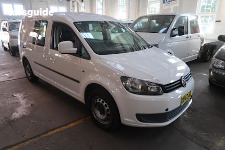 White 2012 Volkswagen Caddy Commercial TDI320 F