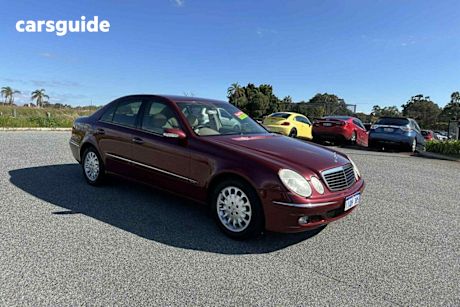 Red 2003 Mercedes-Benz E240 Sedan Elegance