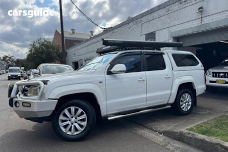 White 2013 Volkswagen Amarok Dual Cab Utility Tdi420 (4X4)