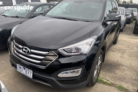 Black 2013 Hyundai Santa FE SUV HIGHLANDER