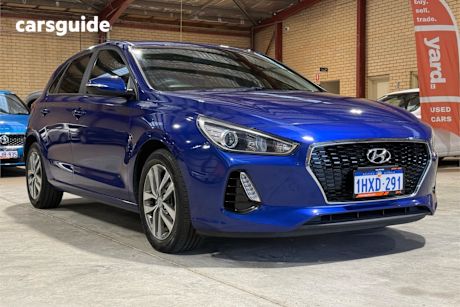 Blue 2019 Hyundai I30 Hatchback Active
