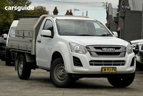 White 2019 Isuzu D-MAX Cab Chassis Sx Hi-Ride (4X2)