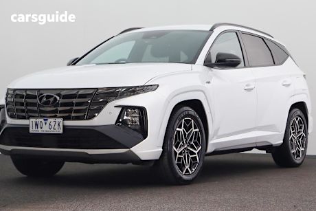 White 2022 Hyundai Tucson SUV ELITE N LINE 4X4