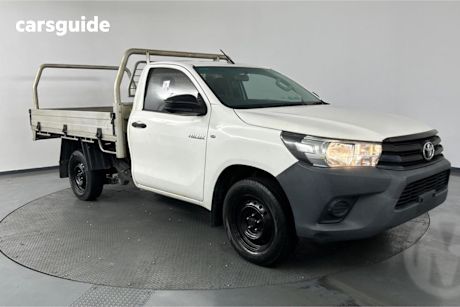 White 2016 Toyota Hilux Ute Tray WORKMATE R