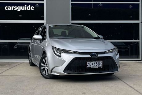 Silver 2021 Toyota Corolla Sedan ASCENT SPORT HYBRID F