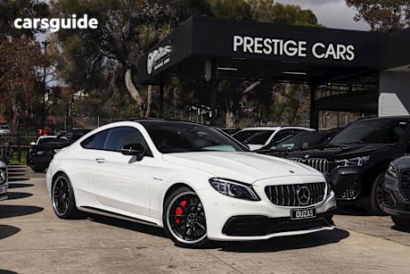 White 2019 Mercedes-Benz C-CLASS Coupe C63 AMG S R
