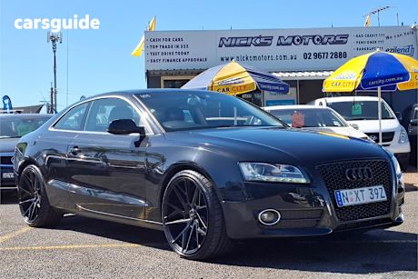 Black 2010 Audi A5 Coupe F