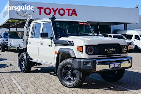 White 2023 Toyota Landcruiser Ute Tray GXL 4X4