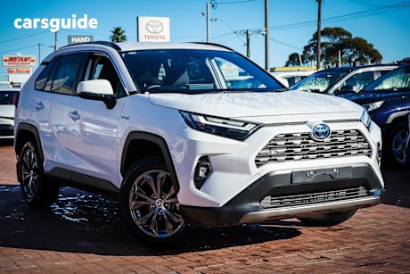 White 2023 Toyota RAV4 Wagon Gxl (2Wd) Hybrid