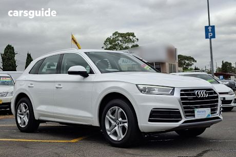 White 2018 Audi Q5 SUV TDI DESIGN 4X4