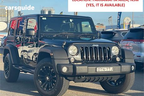 Black 2018 Jeep Wrangler Sedan UNLIMITED SPORT 4X4