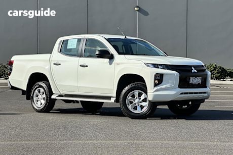 White 2022 Mitsubishi Triton Ute Tray GLX+ 4X4