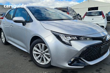 Silver 2023 Toyota Corolla Hatchback Ascent Sport