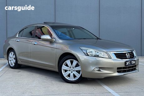 Gold 2010 Honda Accord Sedan V6 LUXURY F