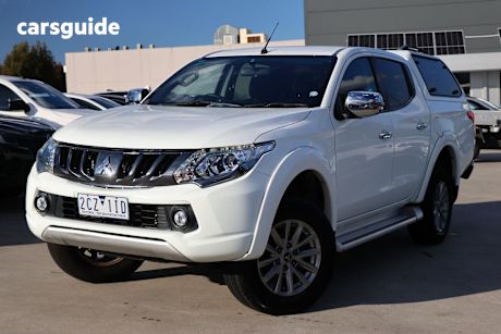 White 2018 Mitsubishi Triton Ute Tray GLS 4X4