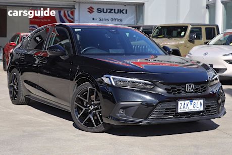 Black 2024 Honda Civic Hatch VTI LX F
