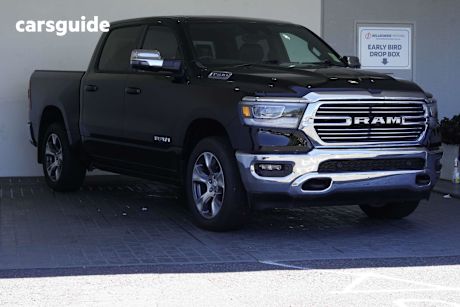 Black 2023 Ram 1500 Crew Cab Utility Laramie (Hybrid)