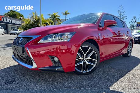 Red 2015 Lexus CT200H Hatchback F Sport