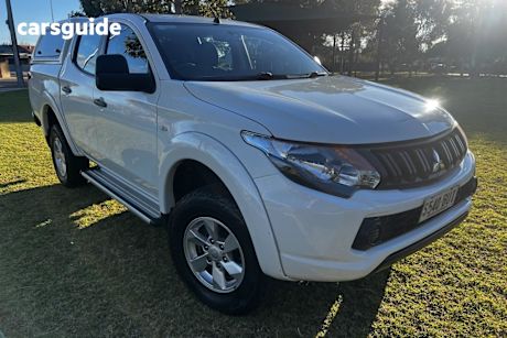 White 2018 Mitsubishi Triton Dual Cab Utility Glx Plus (4X4)