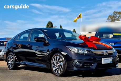 Black 2016 Honda Civic Sedan VTI-S F