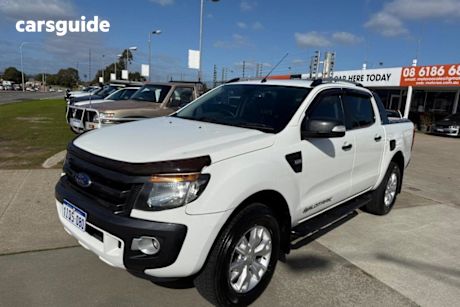 White 2014 Ford Ranger Ute Tray WILDTRAK 4X4