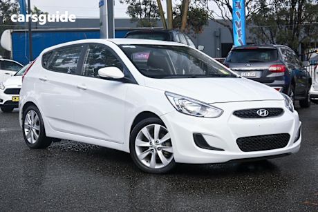 White 2018 Hyundai Accent Hatch SPORT F