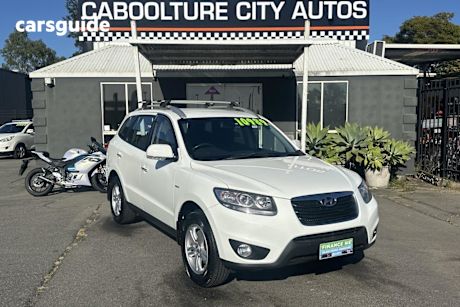 White 2010 Hyundai Santa FE Wagon Elite Crdi (4X4)