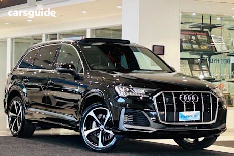 Black 2023 Audi Q7 SUV 55 TFSI S LINE 4WD