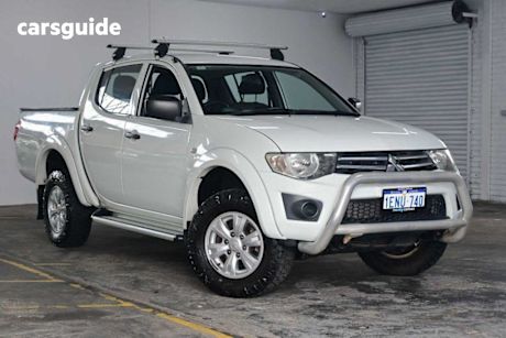 White 2014 Mitsubishi Triton Ute Tray GLX 4X4