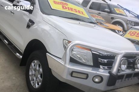 White 2012 Ford Ranger Dual Cab Utility Xlt 3.2 (4X4)