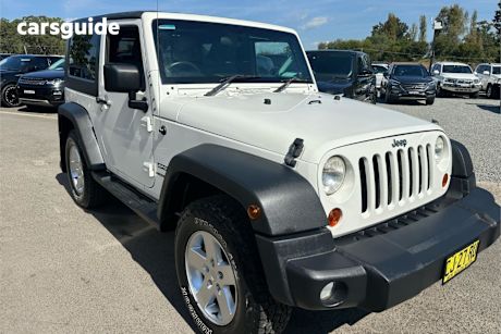 White 2010 Jeep Wrangler Sedan SPORT 4X4