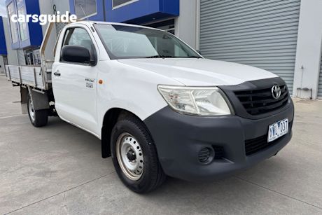 White 2011 Toyota Hilux Ute Tray WORKMATE R