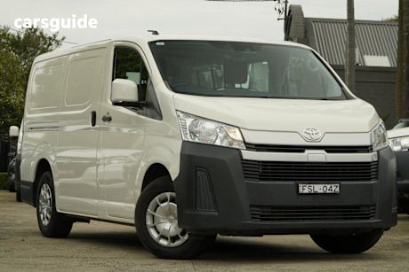 White 2021 Toyota HiAce Van Lwb (4 Door Option)