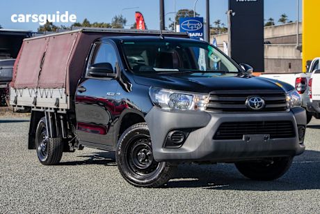 Black 2020 Toyota Hilux Ute Tray WORKMATE R