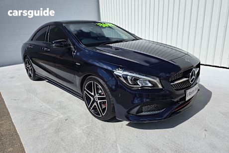 Blue 2018 Mercedes-Benz CLA-Class Coupe CLA250 SPORT 4WD