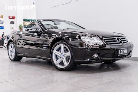 Black 2003 Mercedes-Benz SL500 Convertible