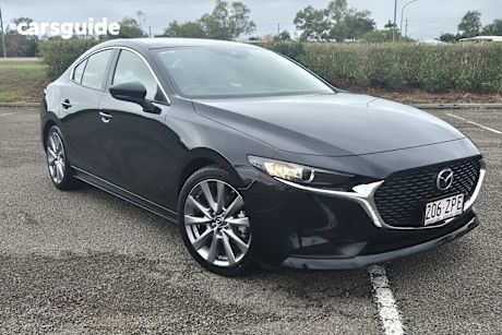 Black 2020 Mazda 3 Sedan G25 Evolve
