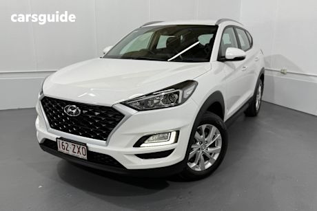 White 2020 Hyundai Tucson SUV ACTIVE F
