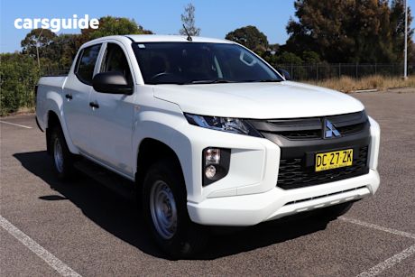 White 2021 Mitsubishi Triton Ute Tray GLX R