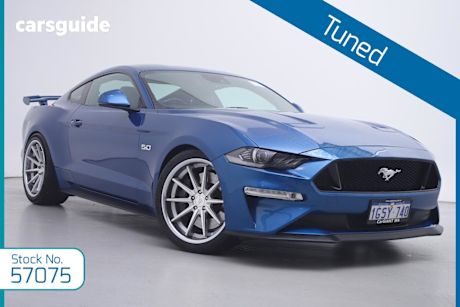 Blue 2018 Ford Mustang Coupe Fastback Gt 5.0 V8