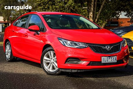 Red 2017 Holden Astra Sedan LS+ F
