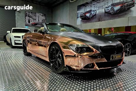 Black 2004 BMW 645CI Convertible