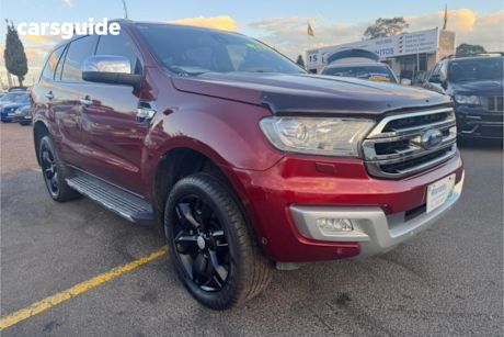 Red 2016 Ford Everest SUV TITANIUM 4X4