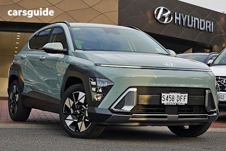 Green 2025 Hyundai Kona SUV HYBRID ELITE F