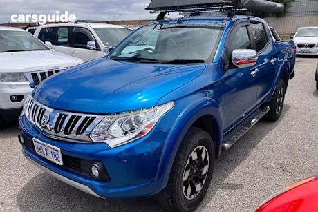 Blue 2016 Mitsubishi Triton Dual Cab Utility Exceed (4X4)