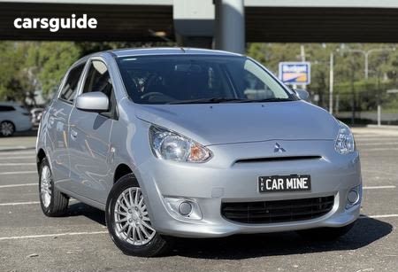 Silver 2013 Mitsubishi Mirage Hatch ES F